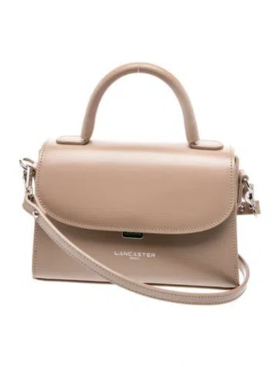 Pre-owned Lancaster Leather Crossbody Bag In Neutral