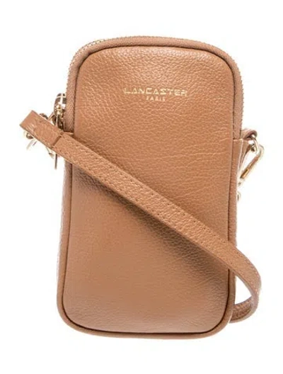 Pre-owned Lancaster Leather Shoulder Bag In Brown