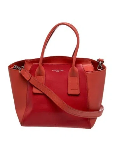 Pre-owned Lancaster Leather Top Handle Bag In Pink
