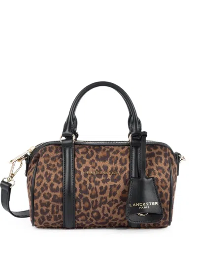 Lancaster Leopard-print Logo-detail Shoulder Bag In Brown