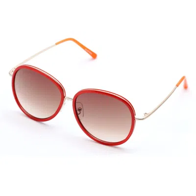 Lancaster Metal Women's Sunglasses In Red