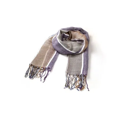 Lancaster Multi Linen And Women's Scarf In Multicolor