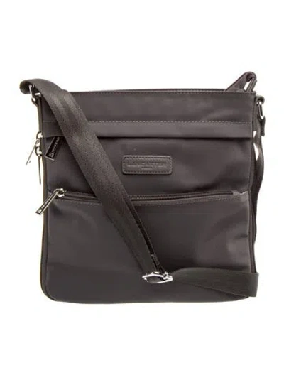Pre-owned Lancaster Nylon Messenger Bag In Gray
