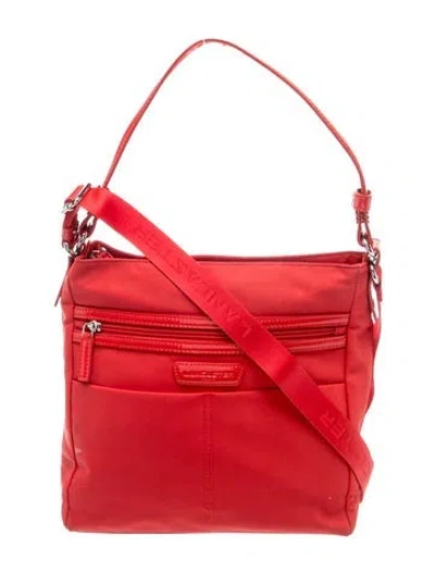 Pre-owned Lancaster Nylon Shoulder Bag In Red