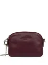 Lancaster Pm Paris Logo-debossed Chain-link Wallet In Burgundy