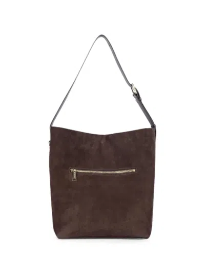 Lancaster Suede Zip-fastening Shoulder Bag In Brown