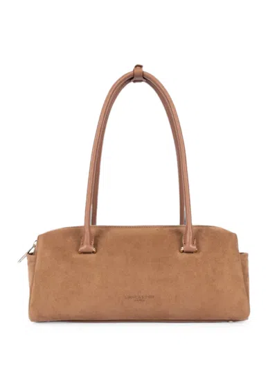 Lancaster Suede-finish East-west Bag In Brown