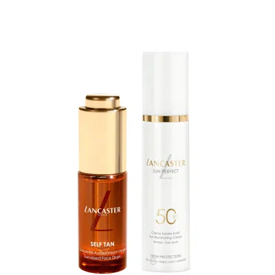 Lancaster Sun Care Lancaster Self Tan Sun-kissed Face Drops 15ml + Sun Perfect Illuminating Cream Spf50 Bundle