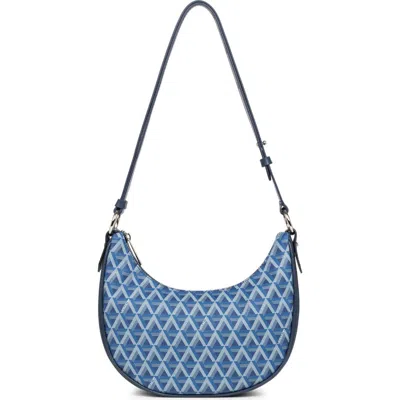 Lancaster Zipped Hobo Bag Ikon It In Bleu