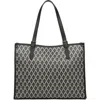 Lancaster Zipped Shoulder Tote Bag M Ikon In Noir