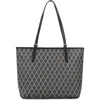 Lancaster Zipped Shoulder Tote Bag M Ikon In Noir
