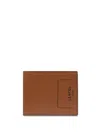 Lancel 8cc Bi-fold Leather Wallet In Brown