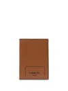 Lancel 9cc Tri-fold Leather Wallet In Brown