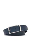 Lancel Adjustable Leather Belt In Blue