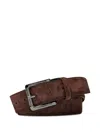 Lancel Adjustable Suede Belt In Brown