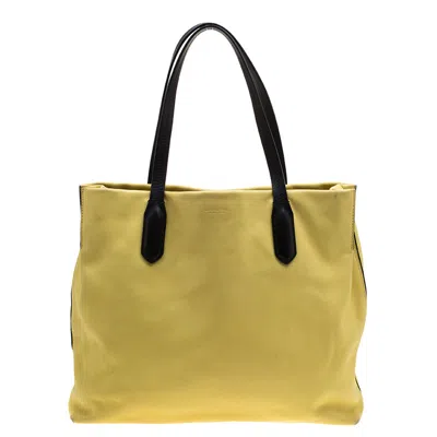 Lancel And Leather Tote In Yellow