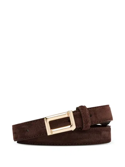 Lancel Angele Adjustable Buckle Belt In Brown