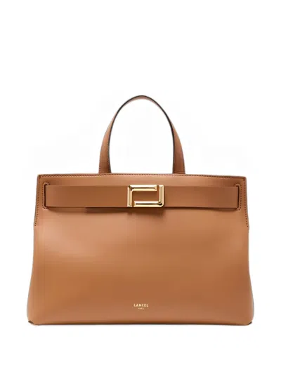 Lancel Angele Buckle-detail Leather Tote Bag In Blue