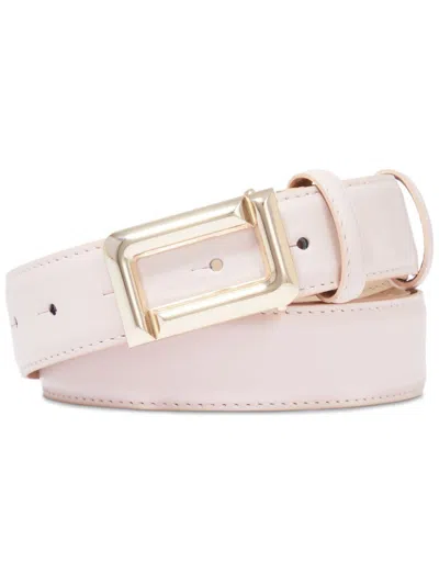 Lancel Angele Leather Belt In Pink