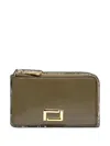 Lancel Angele Zip-around Card Holder In Green