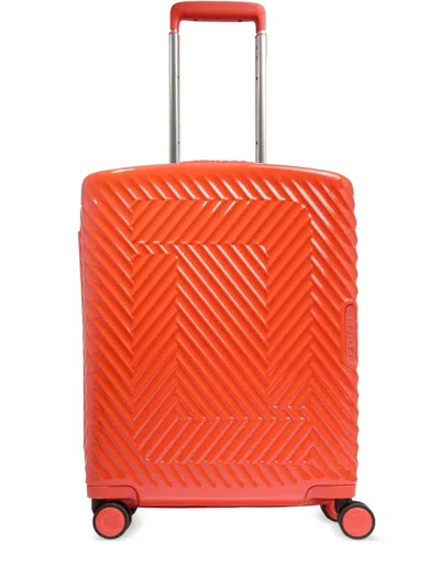 Lancel Atlas De  Cabin Suitcase In Orange