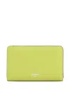 Lancel Bcbg Grained-rectangular Wallet In Green