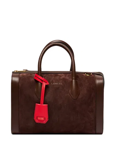 Lancel Bcbg Leather Tote Bag In Brown