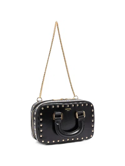Lancel Bcbg Studded Vanity Shoulder Bag In Black