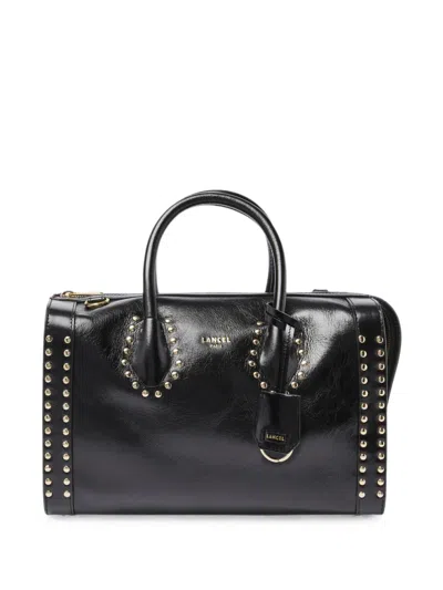 Lancel Bcbg Stud-embellished Bowling Bag In Black