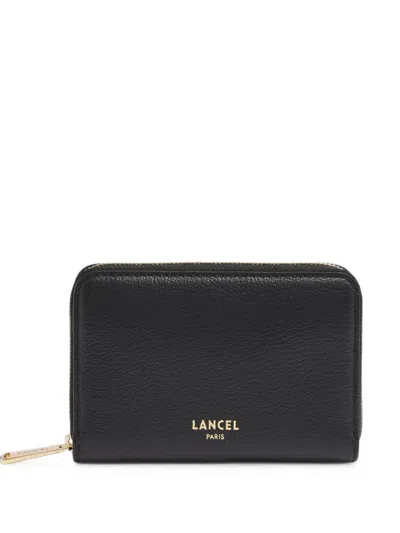 Lancel Bcbg Zip-around Wallet In Black
