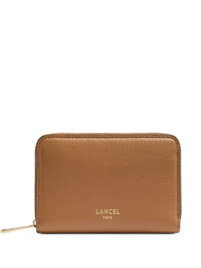 Lancel Bcbg Zip-around Wallet In Brown