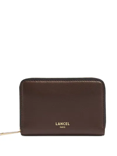 Lancel Bcbg Zip-around Wallet In Brown
