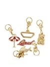 Lancel Beach Charm Set In Red