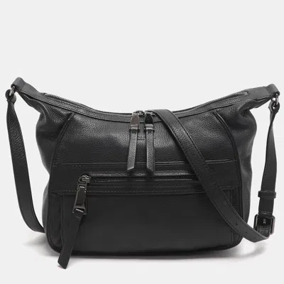 Lancel Black Leather Crossbody Bag