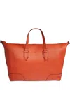 Lancel Charlie De  Duffle Bag In Orange