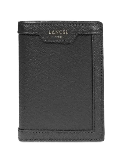 Lancel Charlie Leather Wallet In Black