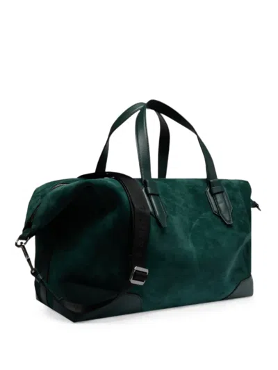 Lancel Charlie Reisetasche Aus Wildleder In Gray