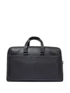 Lancel Come De  Leather Duffle Bag In Black