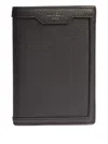 Lancel Compact Leather Wallet In Black