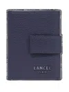 Lancel Compact Wallet In Blue