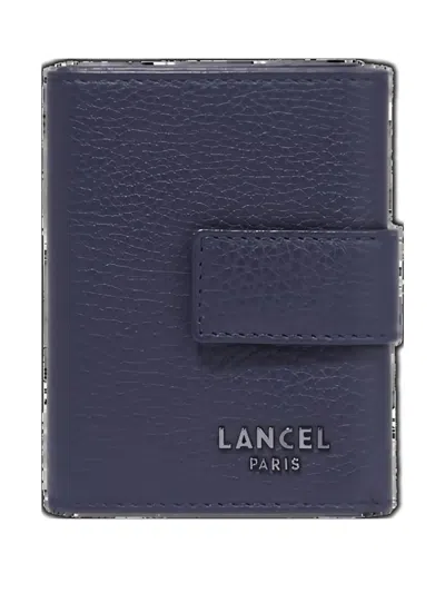 Lancel Compact Wallet In Blue