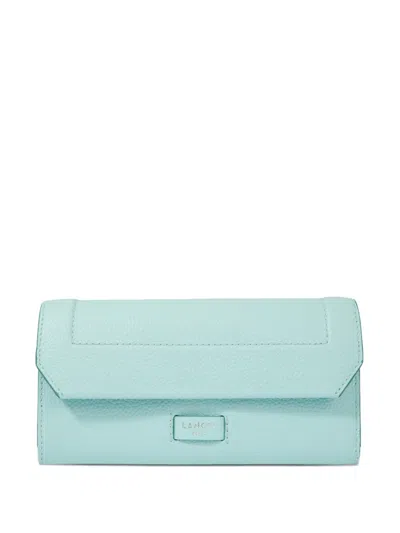 Lancel Compact Wallet In Blue