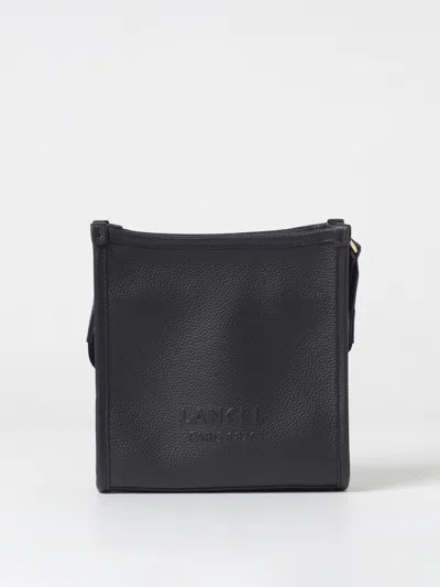 Lancel Logo-embossed Crossbody Bag In Black