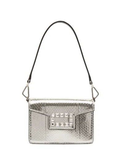 Lancel Crystal-detail Shoulder Bag In Pink
