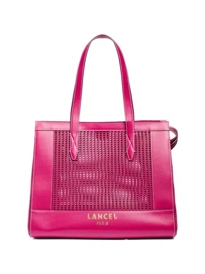 Lancel Cut-out Zip Tote Bag In Pink