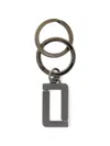 Lancel Double L Keyring In Gray