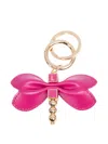 Lancel Dragonfly Keyring In Gold