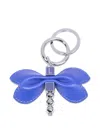Lancel Dragonfly Keyring In Blue