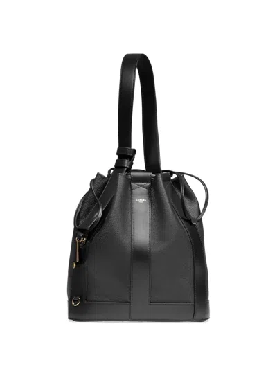 Lancel Elles Grain-leather Bucket Bag In Black