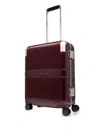 Lancel Empreinte Ribbed Hard Suitcase In Red
